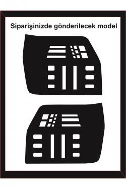 Fiat Uno Stop Farı Led Görünümlü Folyo Kaplama Orjinal Çizim-birebir Uyumlu