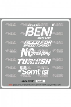 Araç Arka Cam Sticker 5 li set Ararsın beni mum gibi Oto Sticker 40x25cm Araç Arka Cam Sticker 5 li set Ararsın beni mum gibi Oto Sticker 40x25cm