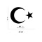 Türk Bayrağı Sticker Ay Yıldız Araba Oto Sticker 30 Cm X 22 Cm