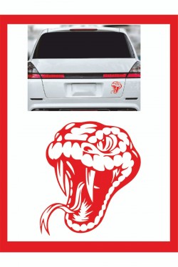 Yılan Oto Sticker 15*17cm - Araba Sticker - Yapıştırma Yılan Oto Sticker 15*17cm - Araba Sticker - Yapıştırma