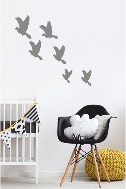 Kuşlar Duvar Sticker (6’lı) - Home Sticker - Duvar Sticker