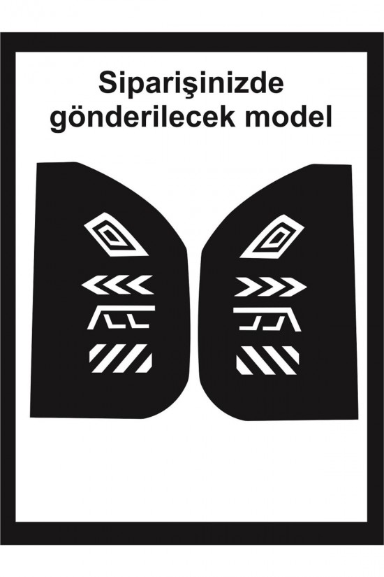 Tourneo Courier Stop Farı Led Görünümlü Folyo Kaplama-stop Kaplama-orjinal Çizim-birebir Uyumlu