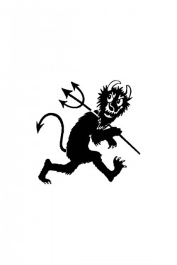 Hairy Devil Sticker Araba Oto Arma Duvar Sticker Ev Dekoratif Çıkartma 20 Cm