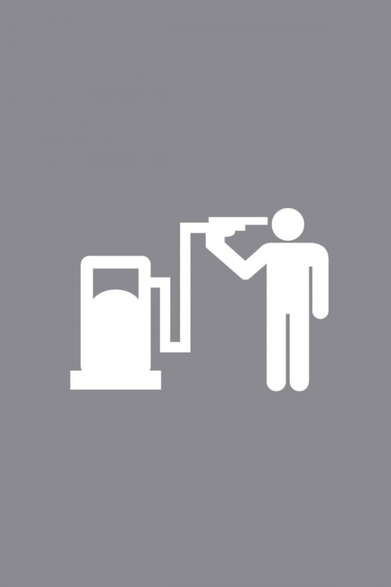 Depo Yakıt Kapağı Oto Sticker - Araba Sticker - Oto Sticker - 15cmx9cm