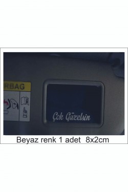 Çok Güzelsin Güneşlik Ayna Yazısı Araba-motosiklet Cam Etiket Sticker Çok Güzelsin Güneşlik Ayna Yazısı Araba-motosiklet Cam Etiket Sticker