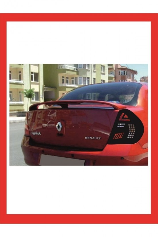 Renault Clio 2 Uyumlu Sedan Stop Farı Led Görünümlü Folyo Kaplama Çizim Birebir Uyumlu-stop Kaplama