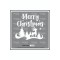 Merry cristimas yavru ceylan yılbaşı sticker süs cam kar tanesi yapıştırma