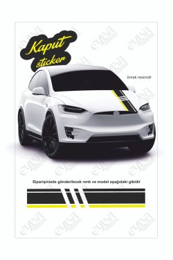 Kaput Şerit Parçalı Lüx Sticker 118x20 Cm