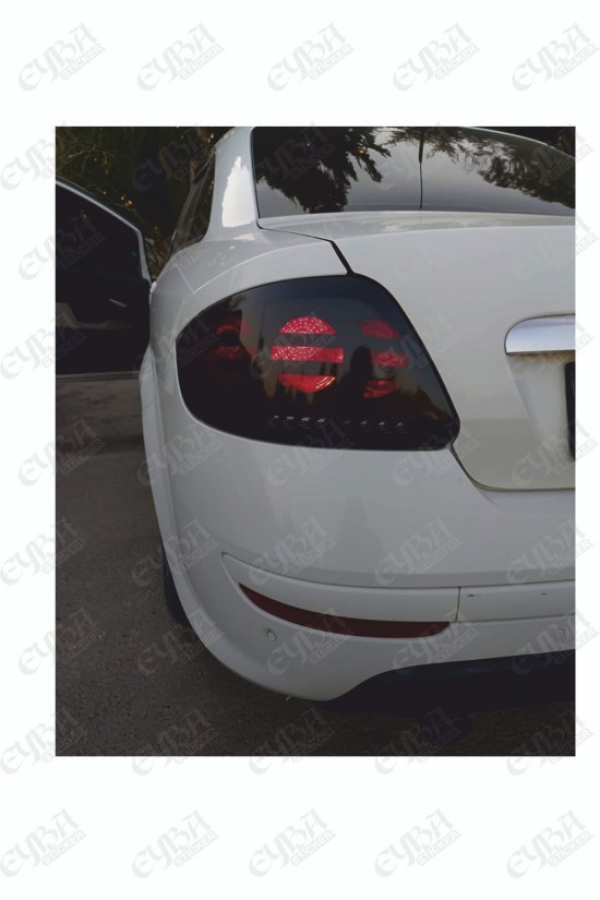 Model 2 Fiat Linea Uyumlu Stop Farı Led Görünümlü Folyo Kaplama-orjinal Çizim-birebir -stop Kaplama