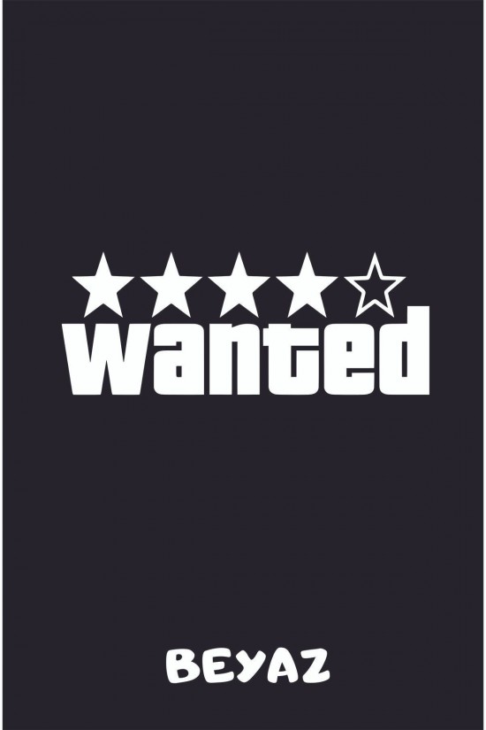 Wanted Sticker Araba, Motorsiklet, Kask, Laptop, Cam Sticker 20x10 Cm Wanted Sticker Araba, Motorsiklet, Kask, Laptop, Cam Sticker 20x10 Cm