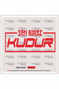 Sen biraz kudur 18x8cm oto sticker motor sticker karavan yapıştırma çıkartma taksi sticker