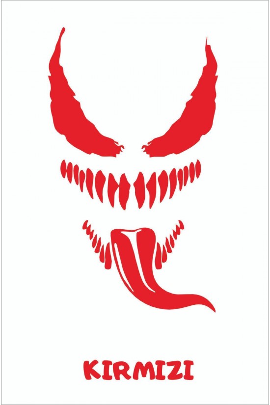 Venom Sticker Araba, Motorsiklet, Kask, Laptop, Cam Sticker 20x10 Cm