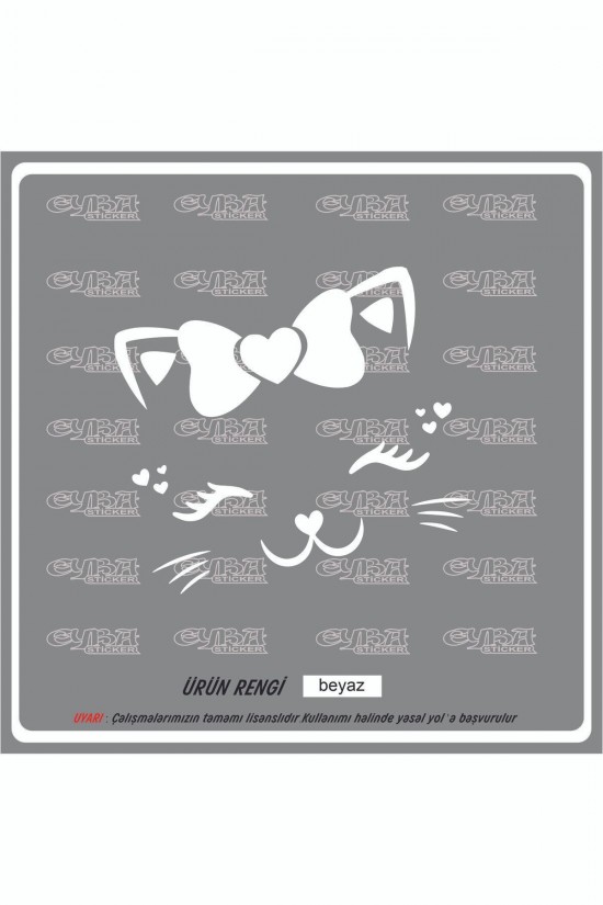 sevimli kedicik sticker 18x16cm sevimli kedicik sticker 18x16cm