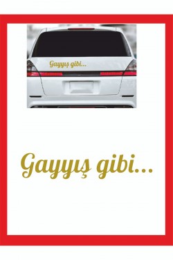 Gayış Gibi 20*7cm Oto Sticker - Araba Sticker - Araba Çıkartma Gayış Gibi 20*7cm Oto Sticker - Araba Sticker - Araba Çıkartma