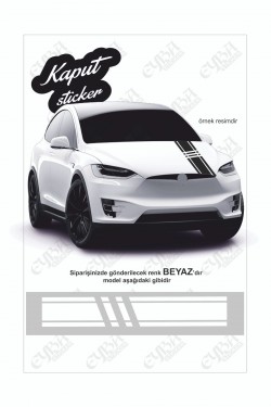 Kaput Şerit Parçalı Lüx Sticker 118x20 Cm