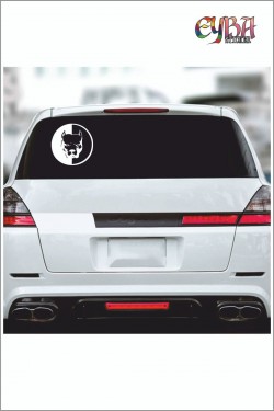 Pitbull Sticker 15*15 Cm - Oto Sticker - Araba Çıkartma
