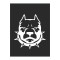 Tasmalı Pitbull Sticker 15*15 Cm - Oto Sticker - Araba Çıkartma