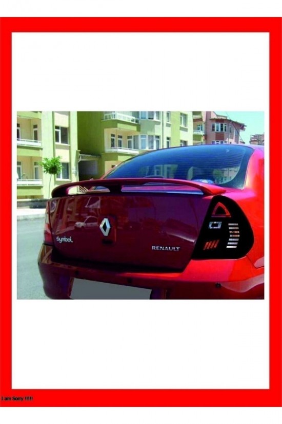 Renault Clio 2 Sedan Stop Farı Led Görünümlü Folyo Kaplama-orjinal Çizim-birebir Uyumlu-stop Kaplama