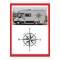 Pusula Sticker 25x25cm 1 Adet Oto Sticker - Kamp Karavan Sticker