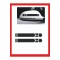 Araba Aynası Için Petek Sticker - Oto Sticker - Araba Sticker - 20cm X 2,5 Cm 2 Adet