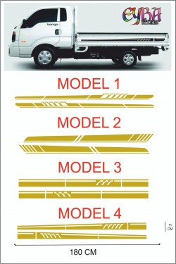 Kamyonet Kasa Sticker -oto Sticker -araba Sticker - 190x11cm 2 Adet