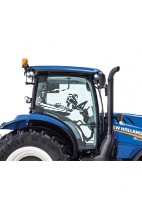 Tıraktör Yan Kapı Camı Kaplan Çita Jaguar Sticker Yapışkanı