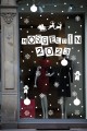 Hoşgeldin 2025 Yılbaşı Happy New Year Sticker Süsü Yeni Yıl Parti Cam Noel Ağacı Kar Tanesi Model 4