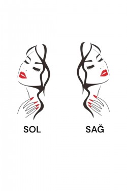 Tır Kamyon Yapışkan Sticker Çift Taraf Güzel Kız