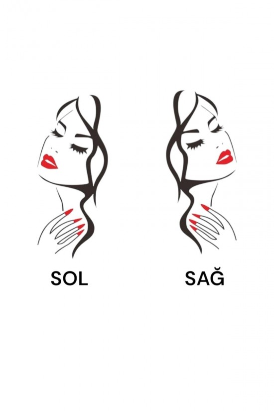 Tır Kamyon Yapışkan Sticker Çift Taraf Güzel Kız