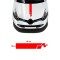 Renault Clio Rs Kaput Şerit Sticker - Oto Sticker - Araba Sticker - 60x14cm