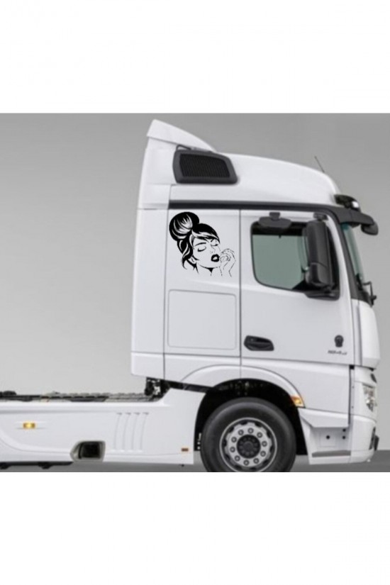 Tır Kamyon Araç Güzel Kız Yapışkan Sticker Mercedes Daf Ford Scanıa Tır Kamyon Araç Güzel Kız Yapışkan Sticker Mercedes Daf Ford Scanıa