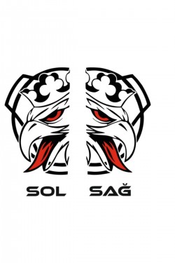 Sticker, 30cm X 49cm, Sağ Ve Sol Takım