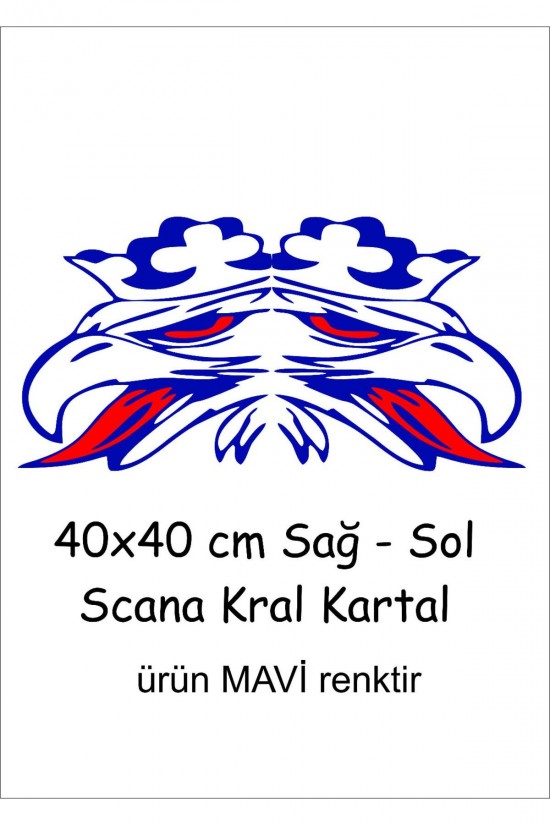 Scania kartal sticker 40x40cm Sağ-Sol traktör kamyon tır case tümosan massey Erkunt