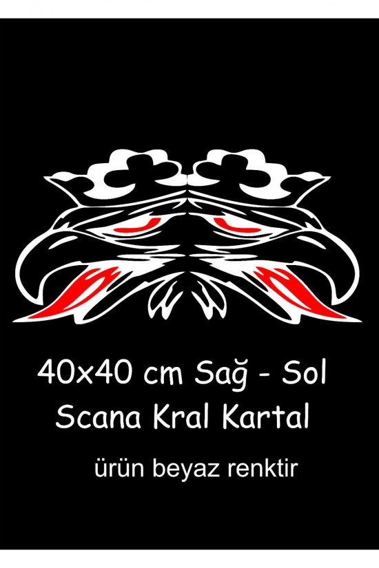 Scania kartal sticker 40x40cm Sağ-Sol traktör kamyon tır case tümosan massey Erkunt