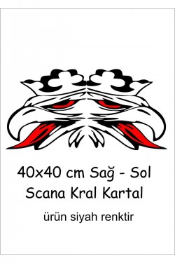 Kartal Sticker 40x40cm Sağ-sol Traktör Kamyon Tır Case Tümosan Massey Erkunt