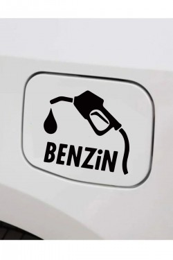 Findit Benzin Araç Depo Kapağı Sticker 12cm