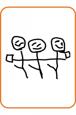 Çöp Adam Halay Oto Sticker 15x12 Cm Siyah Çöp Adam Halay Oto Sticker 15x12 Cm Siyah