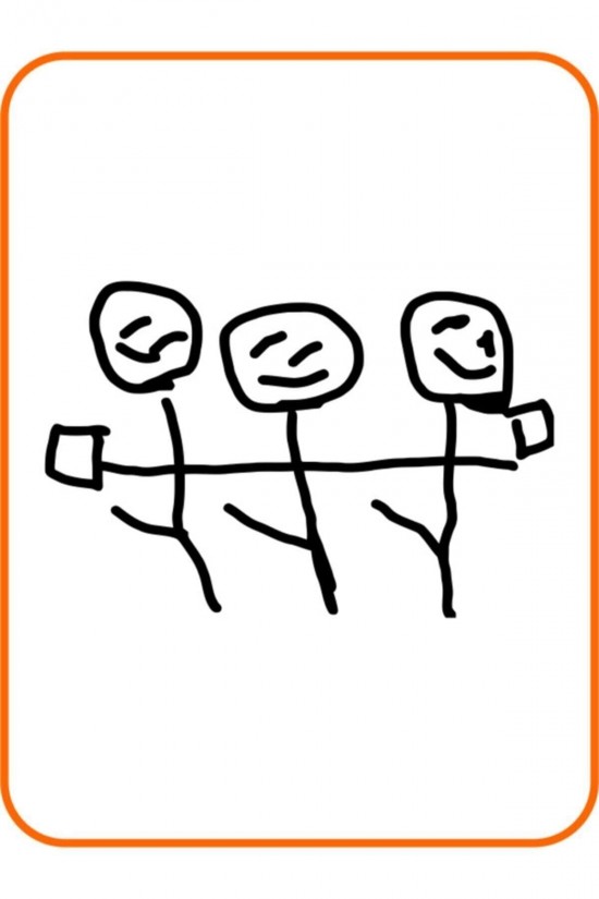 Çöp Adam Halay Oto Sticker 15x12 Cm Siyah