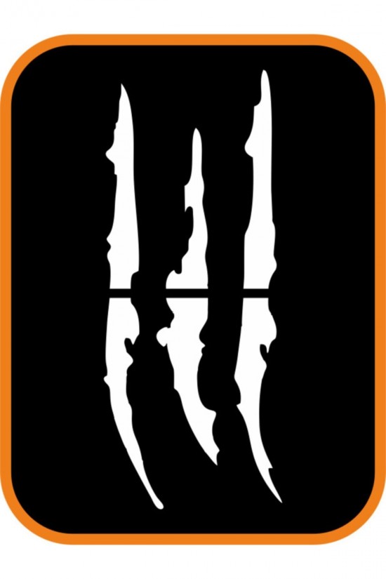 Far Pençe Izi Oto Sticker 30x12 Cm Beyaz