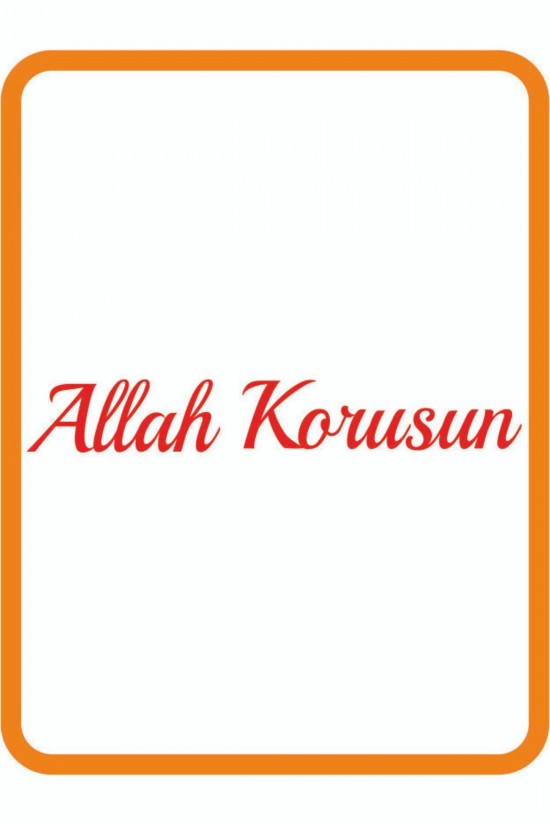 " Allah Korusun " Oto Sticker 50x10 Cm Kırmızı " Allah Korusun " Oto Sticker 50x10 Cm Kırmızı