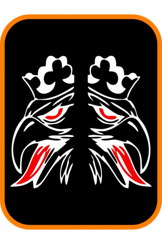 Kral Kartal 2 Adet Sağ Ve Sol Ticari Araç Oto Sticker 40x20 Cm Beyaz