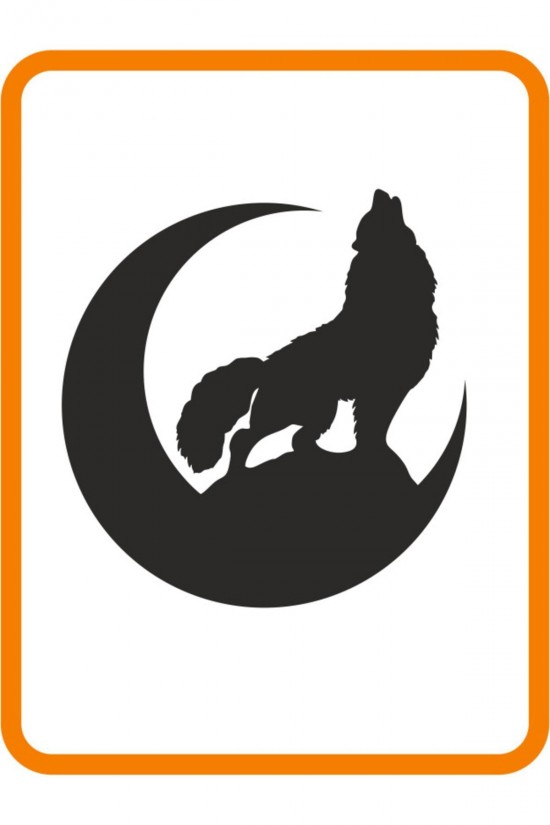 Bozkurt Hilal Oto Sticker 15x15 Cm Siyah