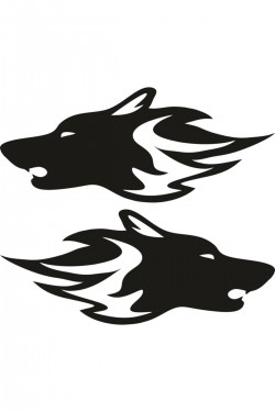 Oto Sticker Sağ Ve Sol Takım 24x10 Cm Siyah