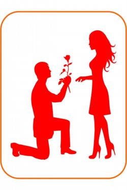 Çiçekli Teklif Sevgili Oto Sticker 18x15 Cm Kırmızı Çiçekli Teklif Sevgili Oto Sticker 18x15 Cm Kırmızı