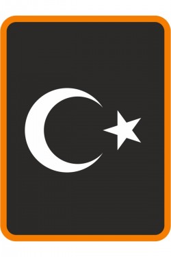 Ay Yıldız Hilal Bayrak Oto Sticker 30x22 Cm Beyaz Ay Yıldız Hilal Bayrak Oto Sticker 30x22 Cm Beyaz