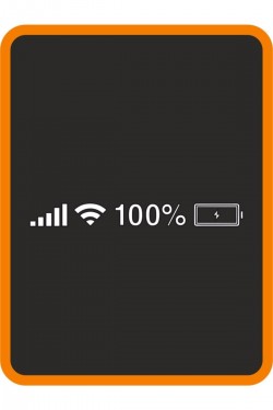 Telefon Şarj Durum Göstergesi Oto Sticker Motor Sticker 30x5 Cm Beyaz