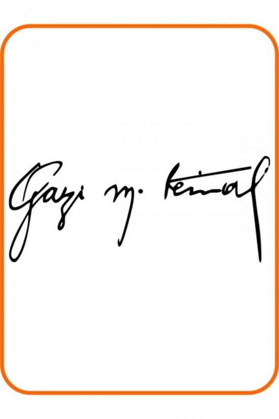 Atatürk Gazi Imza Oto Sticker 24x12 Cm Siyah Atatürk Gazi Imza Oto Sticker 24x12 Cm Siyah