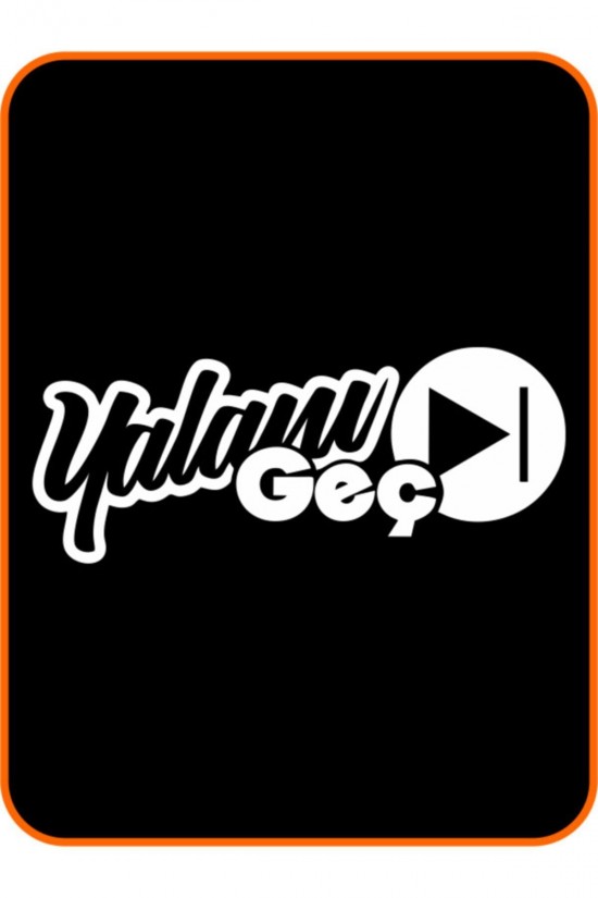 " Yalanı Geç " Oto Sticker Motor Sticker 20x8 Cm Beyaz