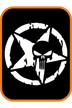 Army Yıldız Kuru Kafa Marvel 2 Adet Off Road Oto Sticker 20 Cm Beyaz Army Yıldız Kuru Kafa Marvel 2 Adet Off Road Oto Sticker 20 Cm Beyaz