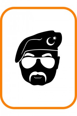 Pöh Özel Harekat Oto Sticker Motor Sticker 15x13 Cm Siyah